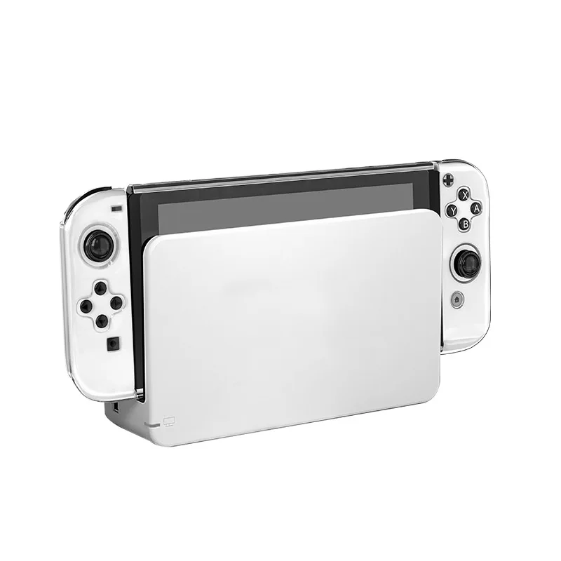 HAIFVA Crystal Protective Shell for Nintendo Switch OLED Hard Cover Split Game Console Transparent Case for NS OLED Accessories