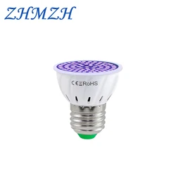 48 60 80 LEDs UVA Sterilizing Lamp Bulb Ultraviolet Germicidal Light Desinfection Bulb E27 110V 220V 365nm UV Bulb