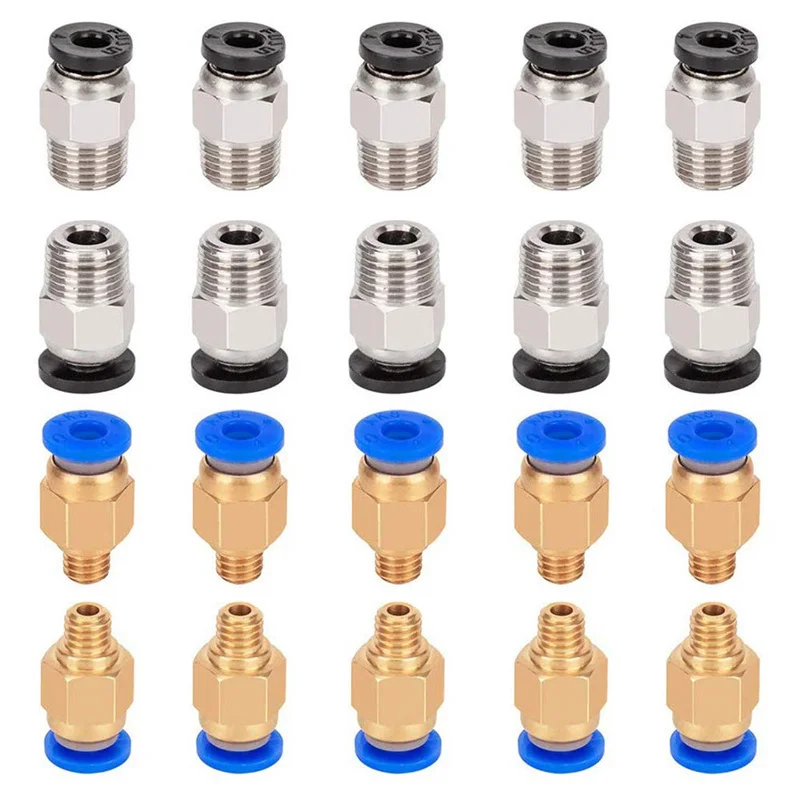 10/20 teile/los PC4-M6 Pneumatische Fitting und 5 Pcs PC4-M10 Pneumatische Fitting für Creality Ender 3/Pro Ender 5 CR-10/10S 3D Drucker