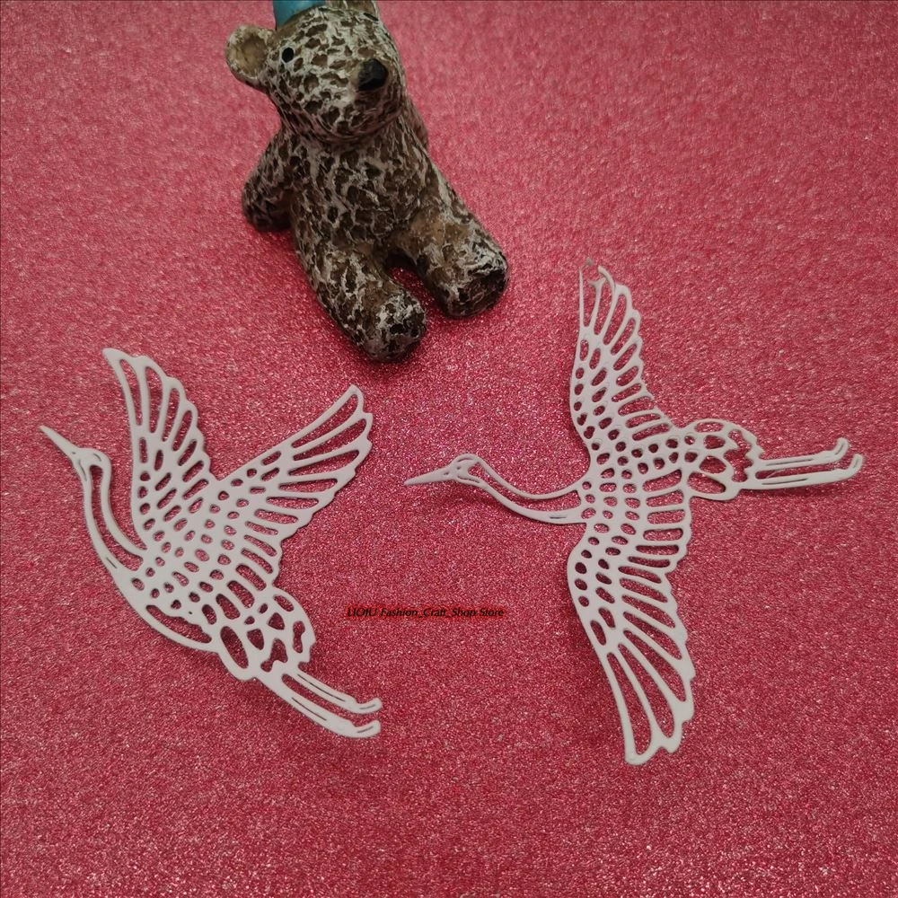 Red-crowned crane metal cutting dies 2021 for DIY Scrapbooking Embossing Cards Tool Decorative Crafts Die Cuts