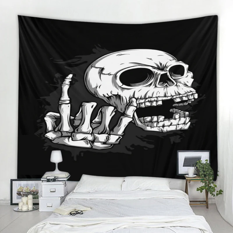 

Retro rock style background decorative tapestry Nordic rock music background decorative tapestry hanging home bedroom living