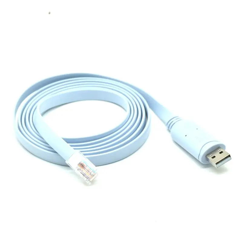 1,8 м USB Rs232 к RJ45 консольный кабель для Cisco H3C Arba Huawei Fortinet маршрутизатор Ftdi USB консоль кабель удлинитель