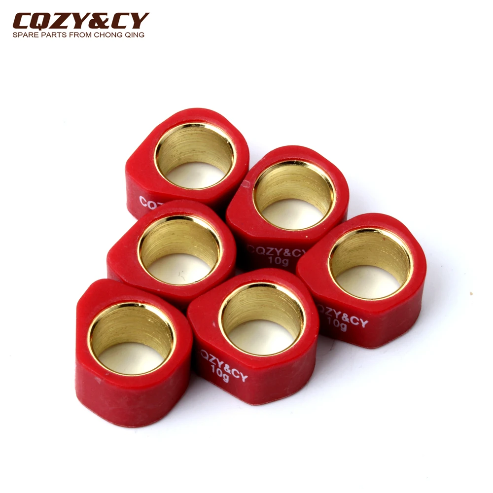 6PC Racing Variator Roller Weights 20x15mm 8g 10g 13g 15g 19g For Kymco Yager125 Motor Spcaer 125 Dink Classic 200