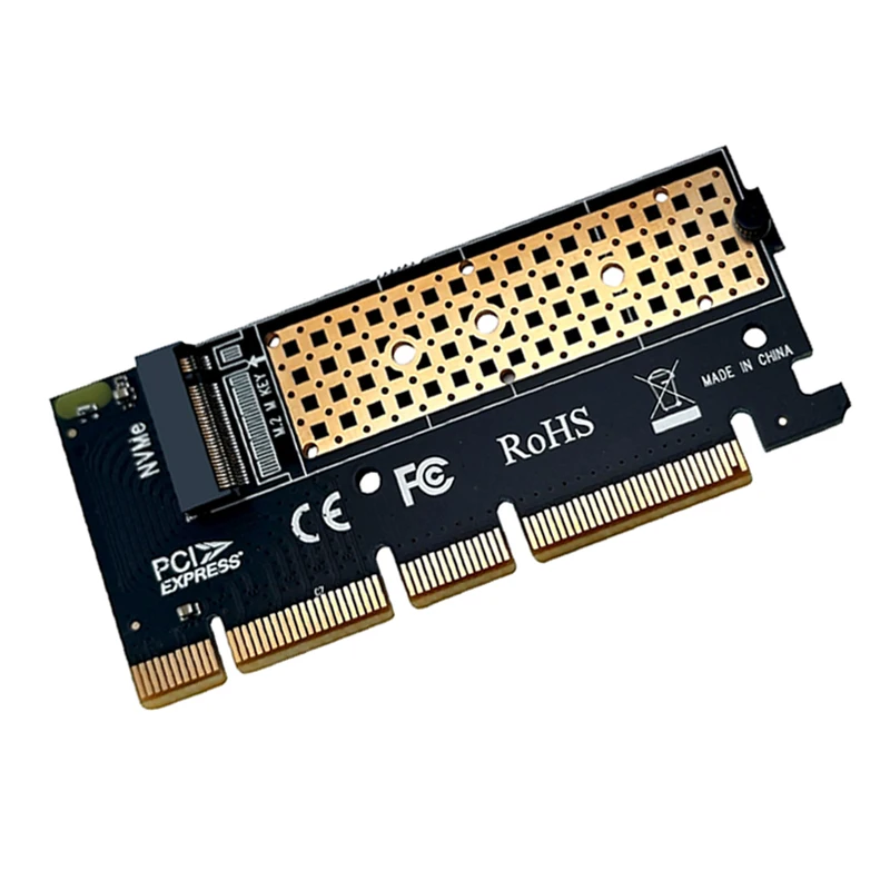 Переходник PICE на M2, переходник NVMe SSD NGFF PCIE M2, Райзер-карта, адаптер 64 Гб PCI Express 4,0 X4 X8 X16, поддерживает 2230 2242 2260 2280 m.2 NVME