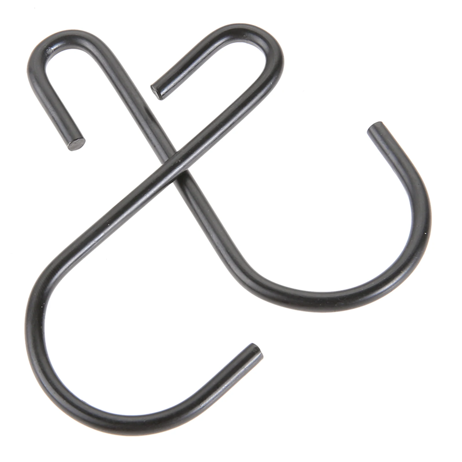 20/50pcs ganci a forma di S neri appesi ganci a S resistenti appendiabiti per cucina bagno camera da letto ufficio Pancoat Bag piante appese