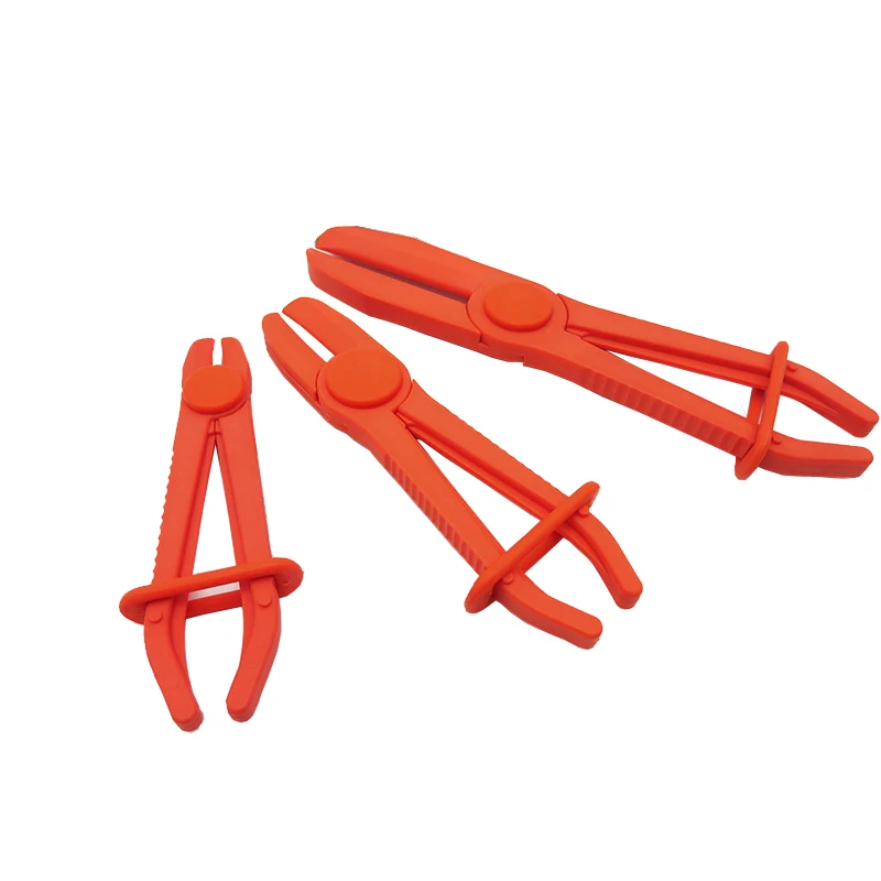 

3pcs Hose Tube Clamp Pliers Brake Fuel Water Line Clamp Pliers Tubing Sealing Pliers Car Repair Hand Tool