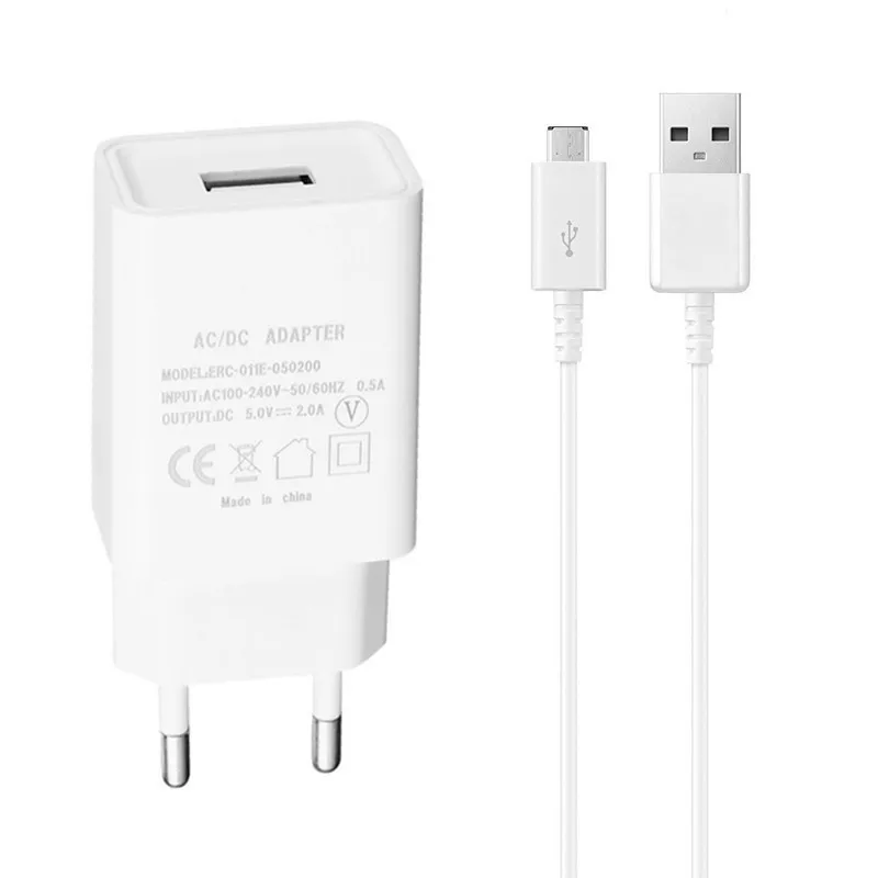 Micro usb Cable 2A Charge For Samsung Xiaomi Redmi 7 Huawei Y5p P Smart Oppo Vivo ZTE Lenovo Honor 7A Phone Charger Wall adapter