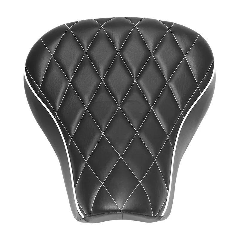 مقعد منفرد للسائق الأمامي للدراجة النارية باللون الأسود الماسي لـ 1983-2003 Harley Sportster 883 1200 Custom 1100 XLH1100 Roadster XLS