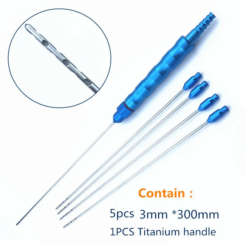 

Liposuction Cannulas set Porous Needle Luer Lock Fat Aspiration Needles Liposuction Handle