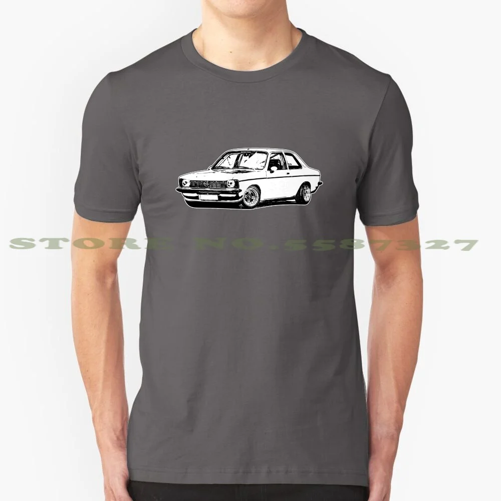 Sketched Kadett C Artwork 100% Cotton T-Shirt Kadett Opel Coupe Chevette Turbo Tubarao Oldschool Vauxhall Classic Car Motorsport