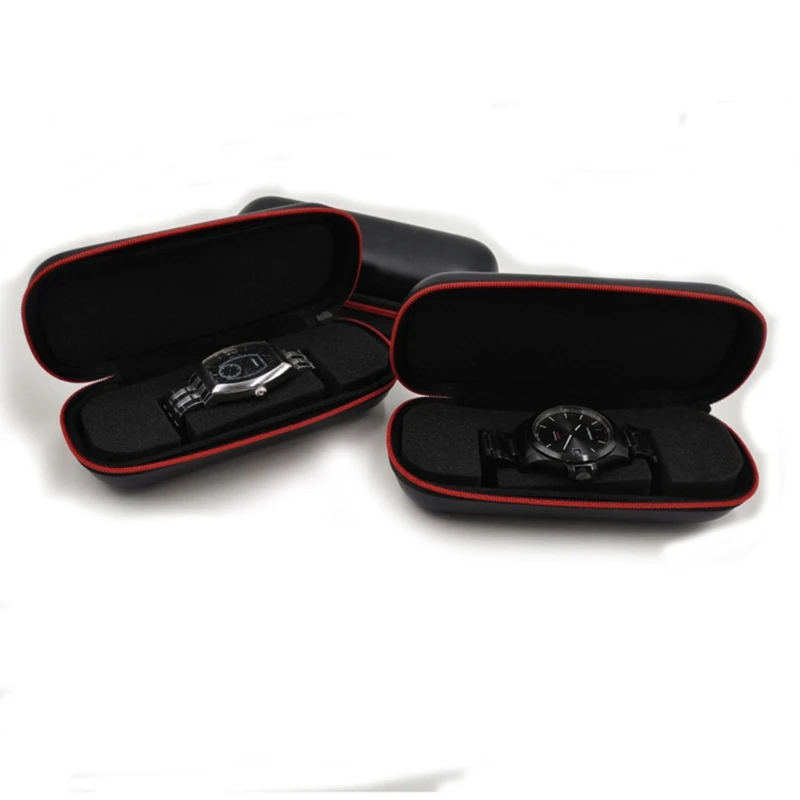 F3MD 1PC Portable EVA Watch Box Waterproof Watch Case Watch Holder Zippered Watch Storage Box for Exhibition