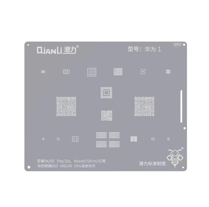 Qianli CPU Reballing Stencil BGA For Huawei Honor 9X Pro 8X 20i 10 20 lite P30 Mate 7 8 9 10 20 Pro Nova 2S P7 P8 P9 Lite G7/G8X