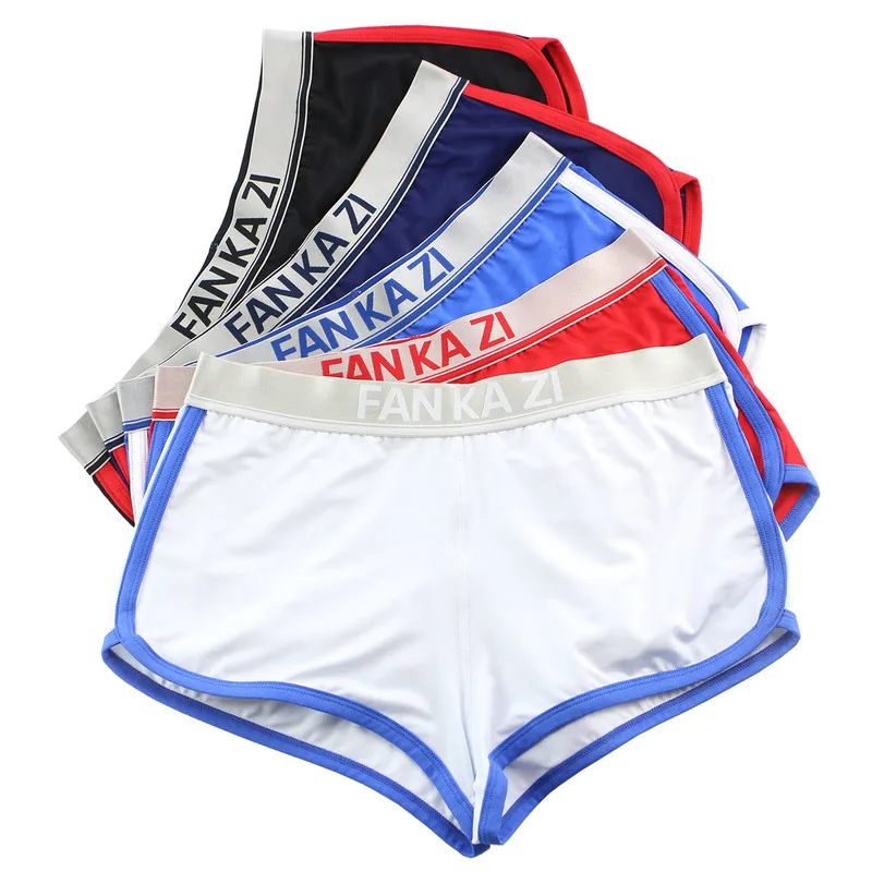 5PCS/Lots Men Mini Boxer Shorts Seamless Underwear Boxershorts Swimwear Casual Sports Trunks Slip Homme Shorts Panties Nightwear