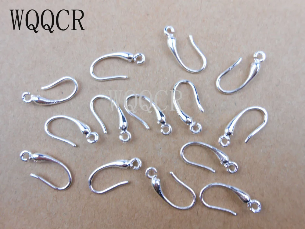 Wholesale 10Pcs Lot DIY Making Jewelry Earring Findings 925 Stamped Silver Ear Hook Earwires Accessory For Crystal Women Gift