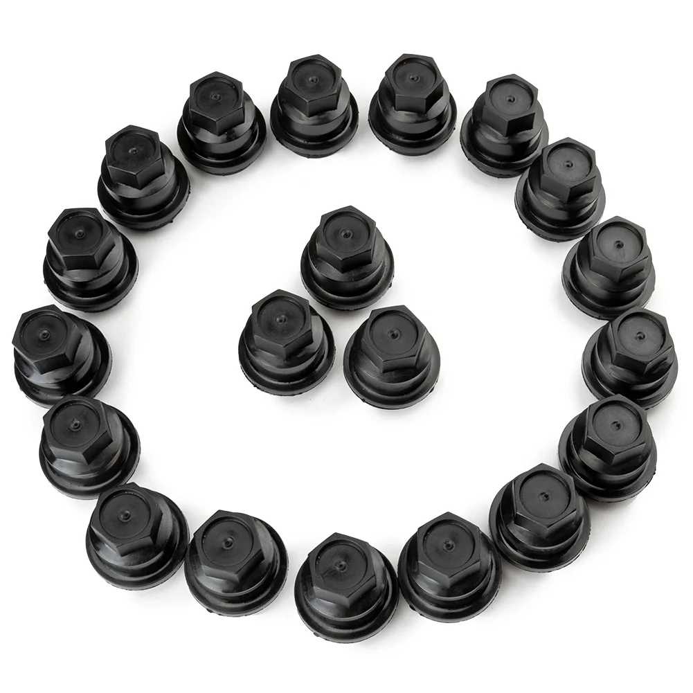 10PCS/20Pcs Black Plastic Wheel Lug Nut Covers Cap FOR CHEVROLET S10 BLAZER FOR GMC Wheel Car Valve Cap Tire Cap 15661036