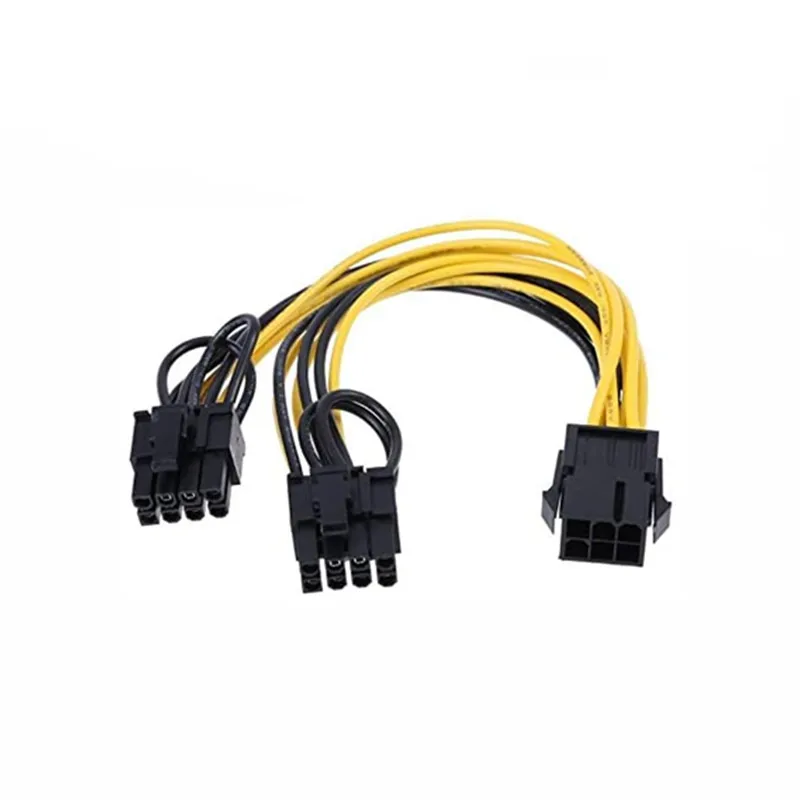 PCI Express 6-Pin zu Dual 8(6 + 2) Pin Linear Verlängerung Power Converter