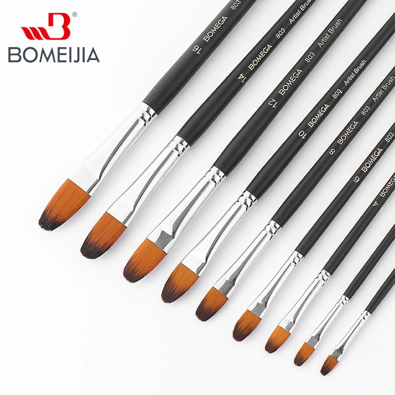 9pcs/set Paint Brush Set Oil Paint Brush Painting Brush For Watercolor,Oil,Acrylic Brush Pen pincel para pintura Art Supplies