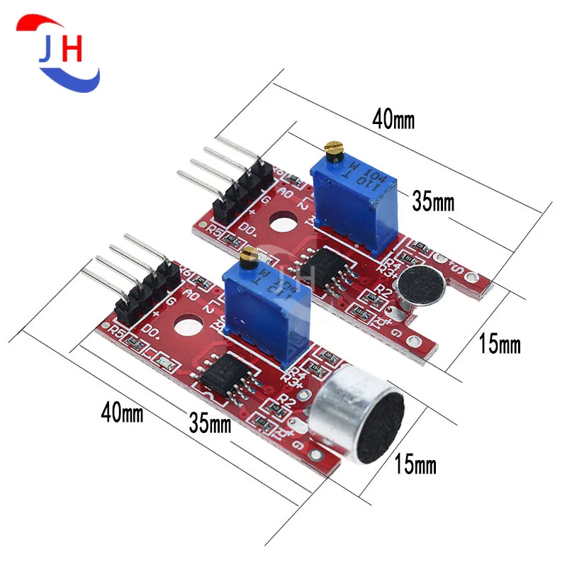 1 قطعة KY-037 KY-038 ذات حساسية ميكروفون DC 4-6V استشعار وحدة الصوت وحدة متوافق مع اردوينو KY 037 KY038