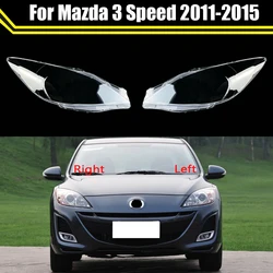 For Mazda 3 Speed 2011~2015 Car Headlight Cover Lens Glass Shell Front Headlamp Caps Transparent Lampshade Auto Light Lamp Case