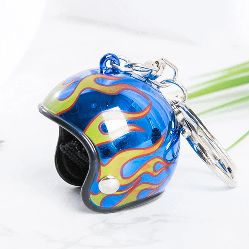 Mini Motorcycle Helmets Keychain Cute Safety Helmet Accessories Car Keychain Men And Women Fashion Creative Small Pendant New