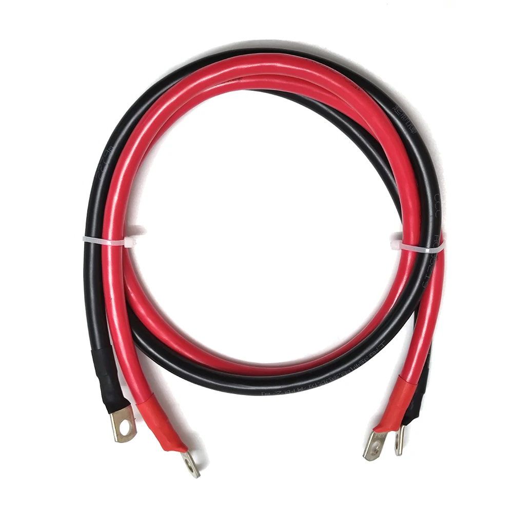 8/6/4/2AWG 10/16/25mm2 Battery Connection Cable Copper Wire with SC Terminal For Car Battery Series and Parallel, UPS, Inverter