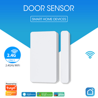 Tuya Wifi Door Sensor Wifi Smart Window Sensor APP Control Gate Detector Smart Home Security Alarm System Alexa Google Assistant