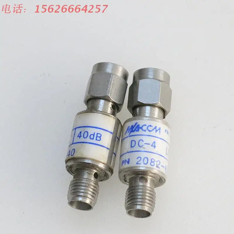 

M/A-COM 2082-6175-40 4GHz 40db 2W SMA SMA rf coaxial fixed attenuator