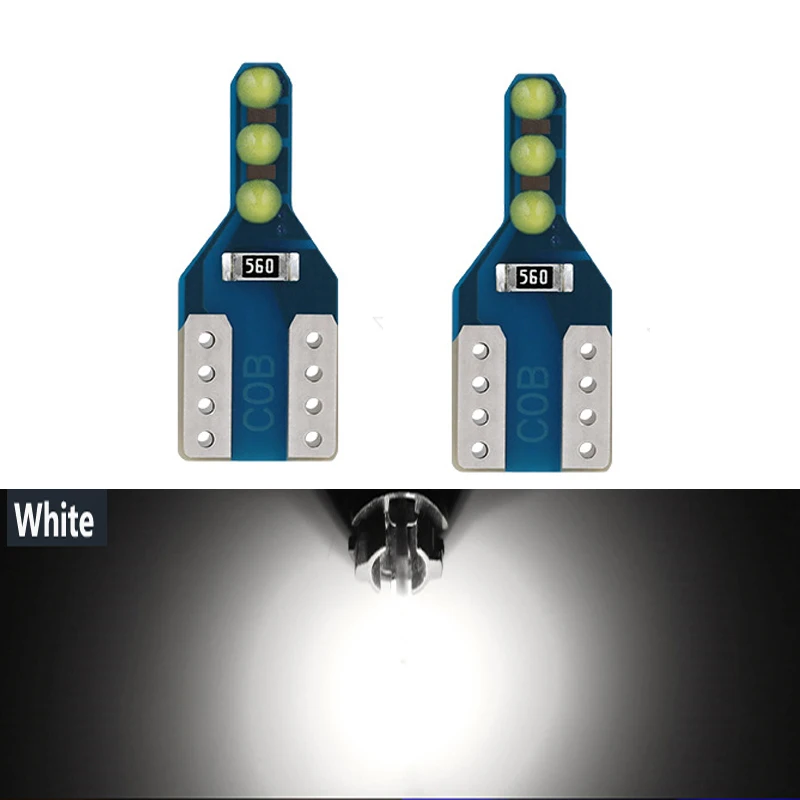 2-10PCS T10 W5W Super Bright 6 LED Car Parking Lights 168 501 2825 Auto Wedge Turn Side Bulbs Car Interior Reading Dome Lamp