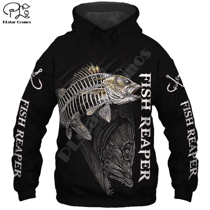 

PLstar Cosmos Fishing Hooked 3D Printed Hoodies Casual Men/Women Zipper Hooded Beautiful Unisex Brand Streetwear Apparel F11