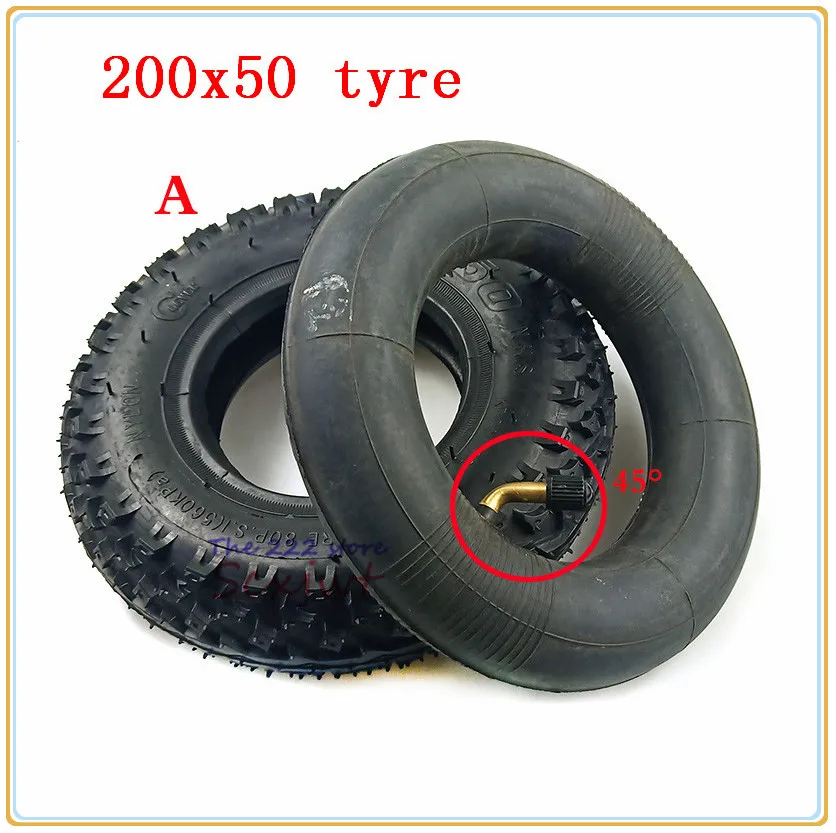 200X50 outer Tires Inner Tube Chair Truck Pneumatic Trolley Cart Wheel 200*50 8x2 Off -Road Style tyres for Electric Scooter