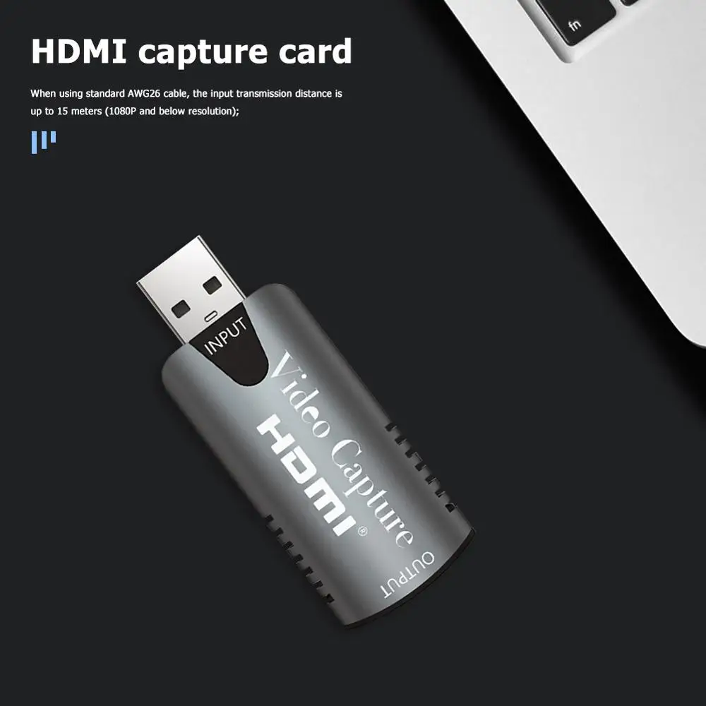 Carte de capture vidéo Audio 1080P HDMI USB USB 2.0, enregistrement sur caméscope DSLR, caméra d'action