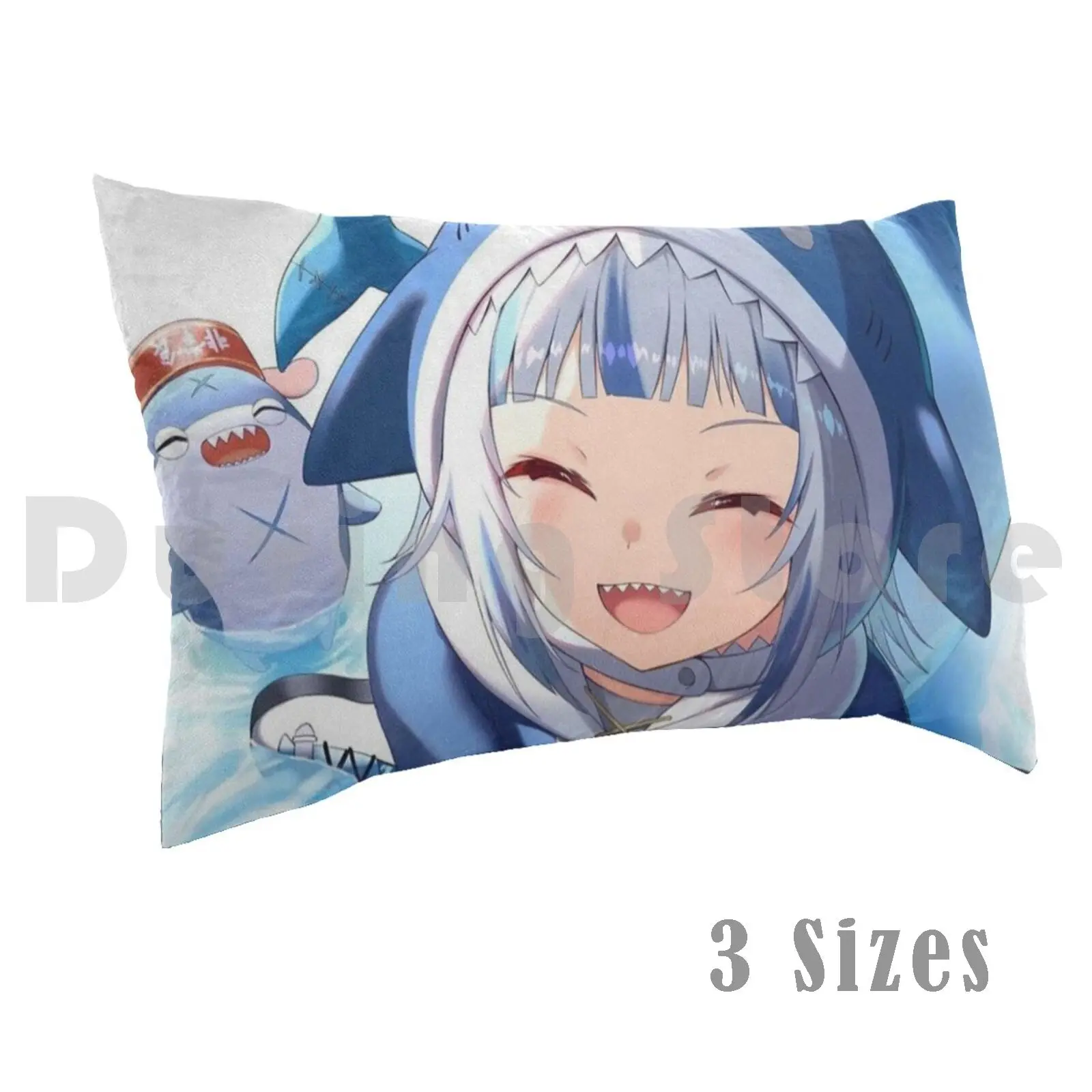 Gawr GuraPillow case Gawr Gura Hololive Gawr Gura Shark Anime Gawrgura Gawrt Holomyth Eekum Bokum