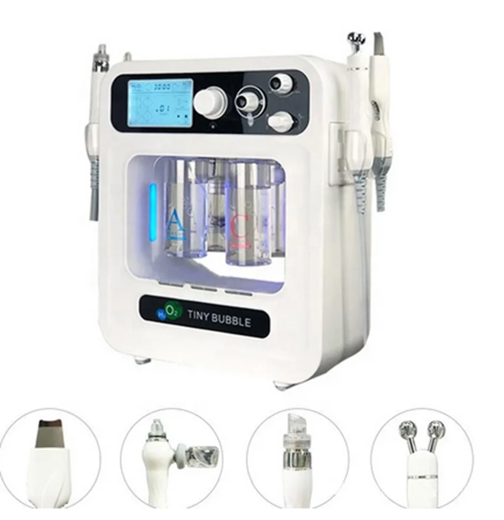 4in1 Hydra Dermabrasion Bio-lifting Spa Facial Machine Water Oxygen Jet Hydro Diamond Peeling All In One Beauty Equipment