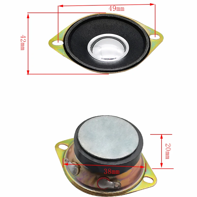 1.5 Inch Tweeter Speakers 4Ohm 5W Treble Portable Speakers Car Audio Tweeter Loudspeaker Audio Amplifier DIY 2Pcs