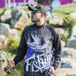 2025 DIAOLIAN Stand-up Collar Fishing Shirt Sunprotection Moisture-wicking Breathable Quick-drying Anti-UV UPF50+ Fishing Jersey