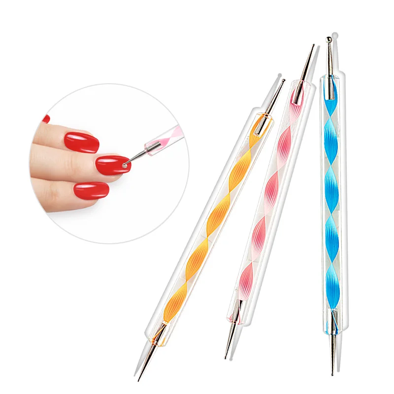 5Pcs Acryl Französisch Streifen Nail art Liner Pinsel Set 3D Tipps Maniküre Ultra-dünne Linie Zeichnung Stift UV gel Pinsel Malerei Werkzeuge