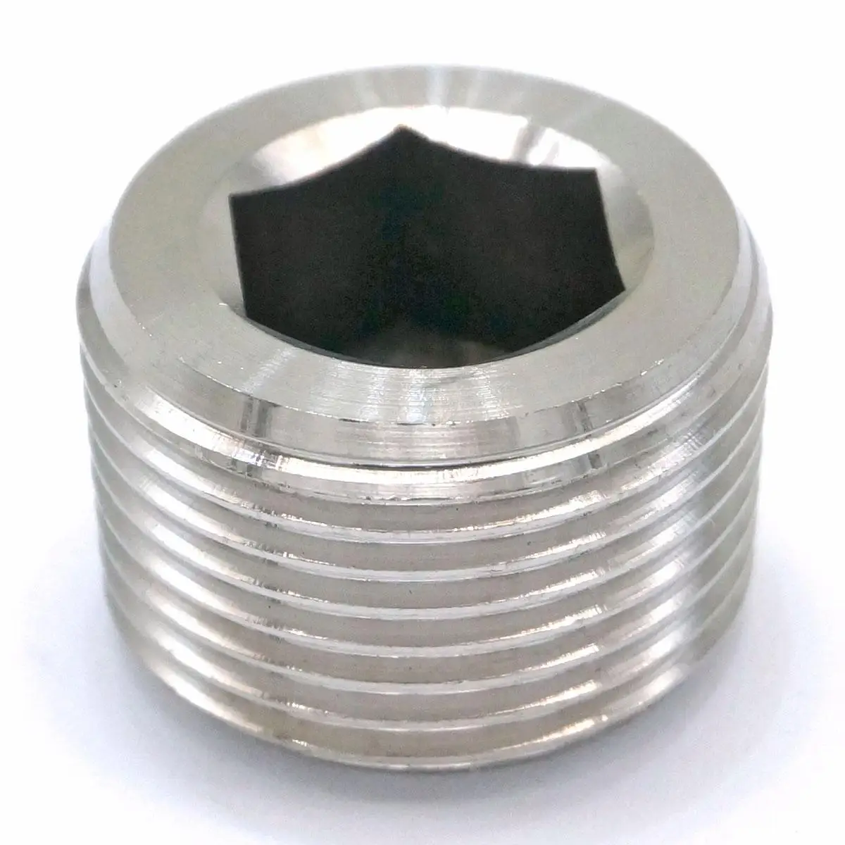 

3/4" BSP Male 304 Stainless Steel Pipe Fitting Countersunk Plug Internal hex head socket