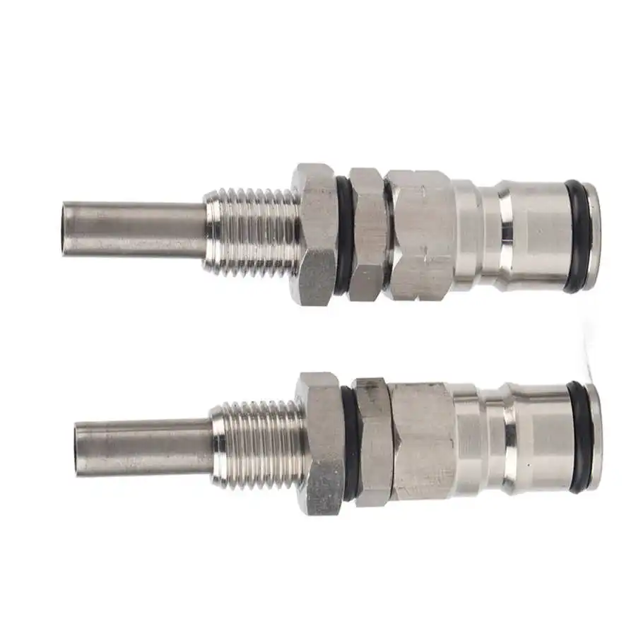 2pcs/ Set Stainless Steel Sturdy Keg Beer  Lock Post Pressure Relief Valve Beer Keg Homebrew Adapter Brewing Beer Connector