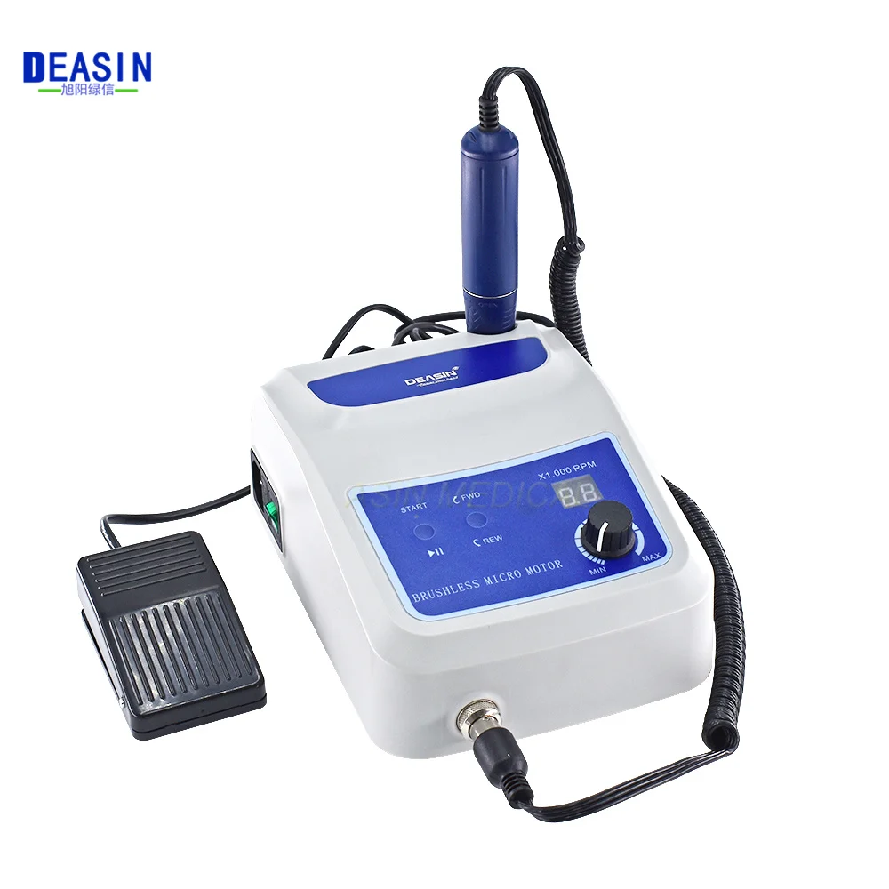 

New 50,000RPM Dental Laboratory Micromotor Non-Carbon Brushless Polishing Unit With Lab Handpiece Dental Micro Motor