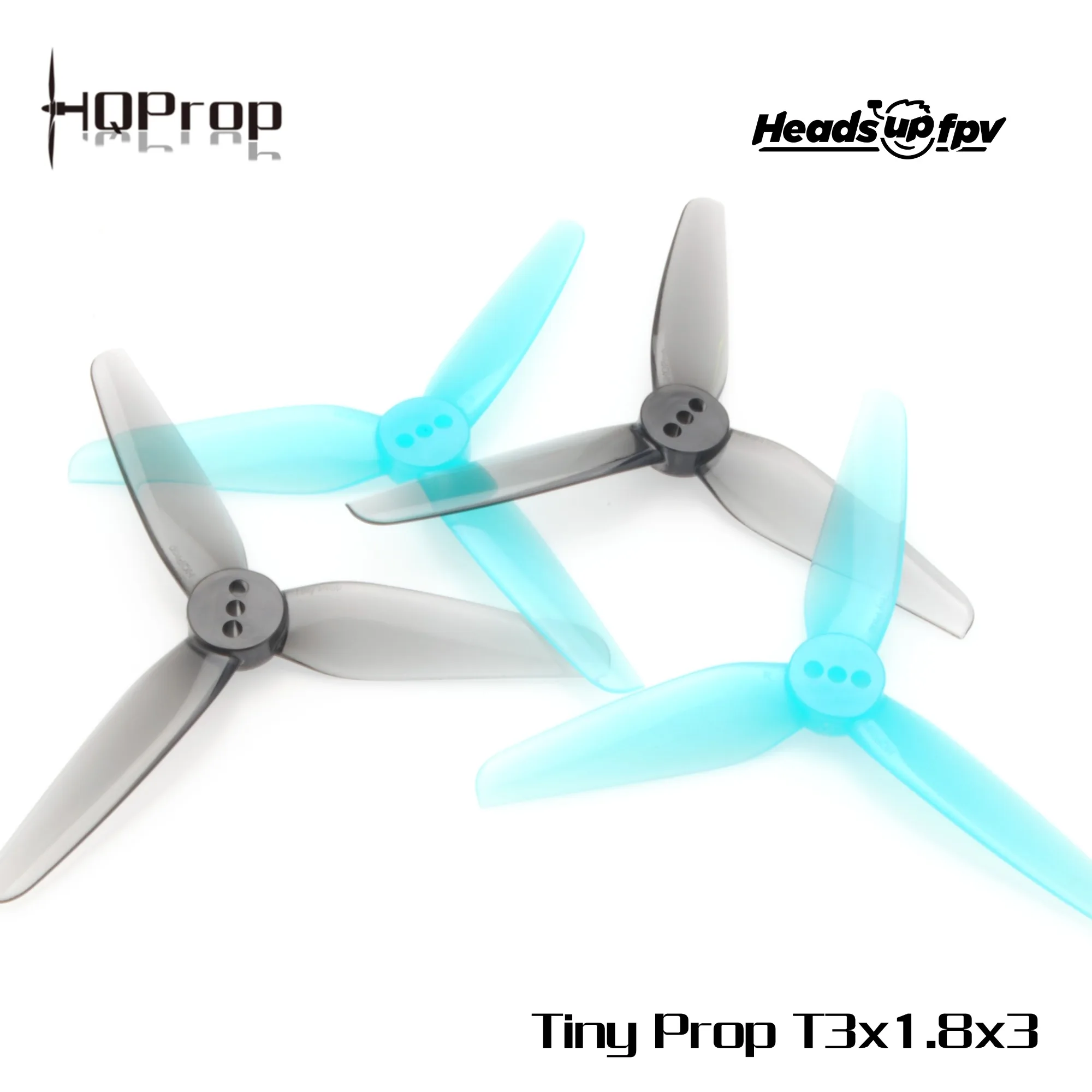 12PCS/ HQProp 3-BHeadsUp TinyProp 3X1.8X3 HQ3018-3 3018 3-blade CW CCW 3inch Cinewhoop FPV Prop Propeller 1.5MM 2.0MM Shaft