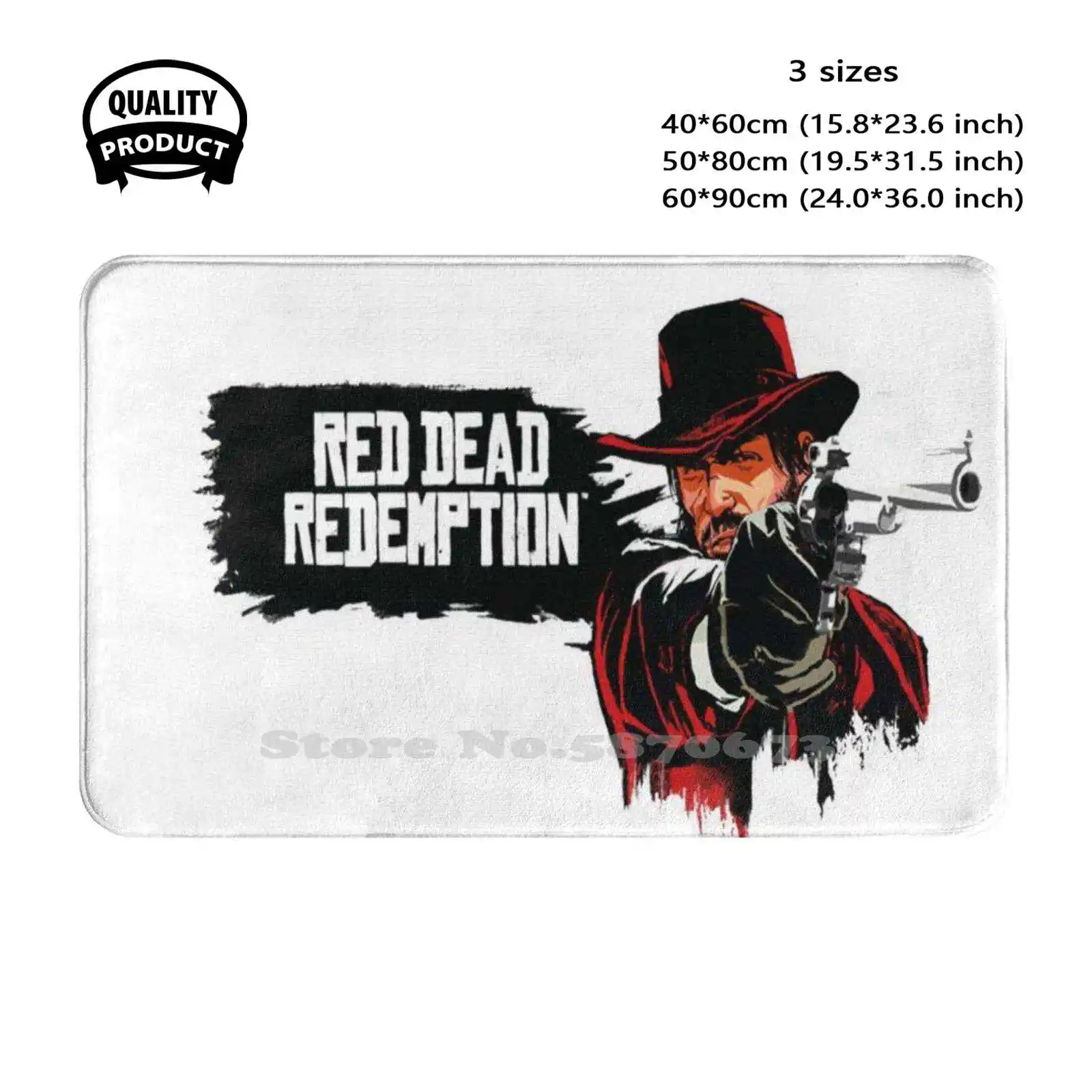 Redemption 2 Redemption Soft Cushion Home Carpet Door Mat Car Rug Redemption 2 R Redemption Logo Arthur Morgan Cowboy Gaming