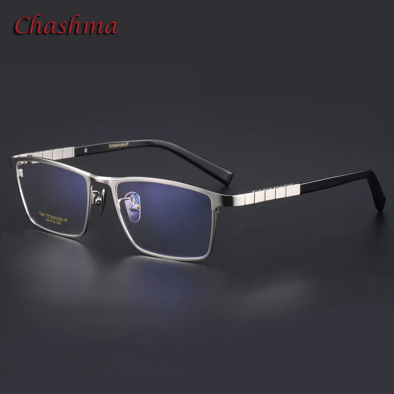 Classic Super Quality Pure Titanium Men Ultra Light Optical Spectacles Gold Frame Full Rim Eyeglasses