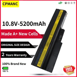 CPMANC 5200mAh Battery for Lenovo for ThinkPad R60 R60e R61 R61e R61i T60 T60p T61 T61p R500 T500 W500 SL400 SL500 SL300