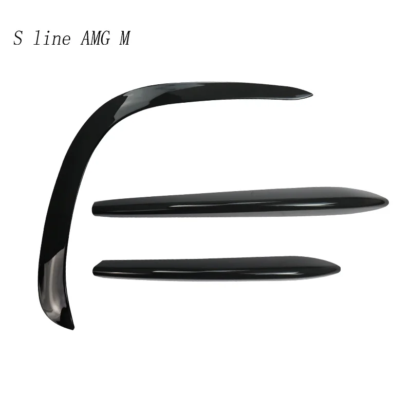 Car Styling For Mercedes Benz GLE Class W167 V167 Auto Accessories Front Bumper Air Knife Fog Lamp Frame Trim Cover Stickers