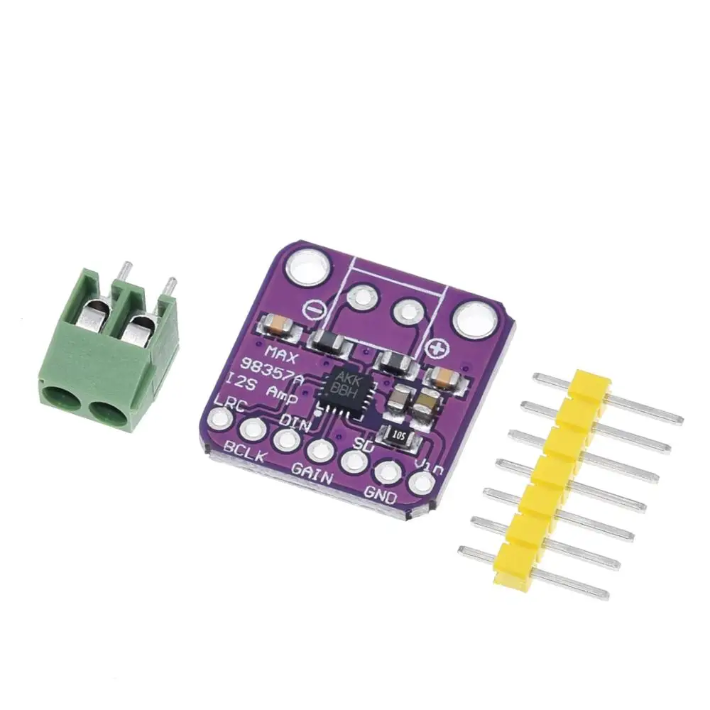 Max98357 I2S 3W amplificador clase D interfaz de ruptura Módulo Decodificador Dac Placa de Audio sin filtro para Raspberry Pi Esp32