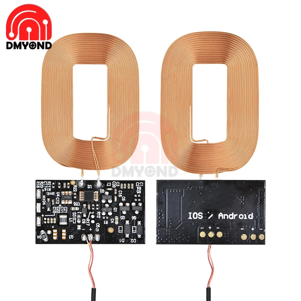 Universal  Qi Standard Wireless Charger Receiver Circuit Module PCBA Board Coil Universal Wireless Charging Coil for SmartPhone