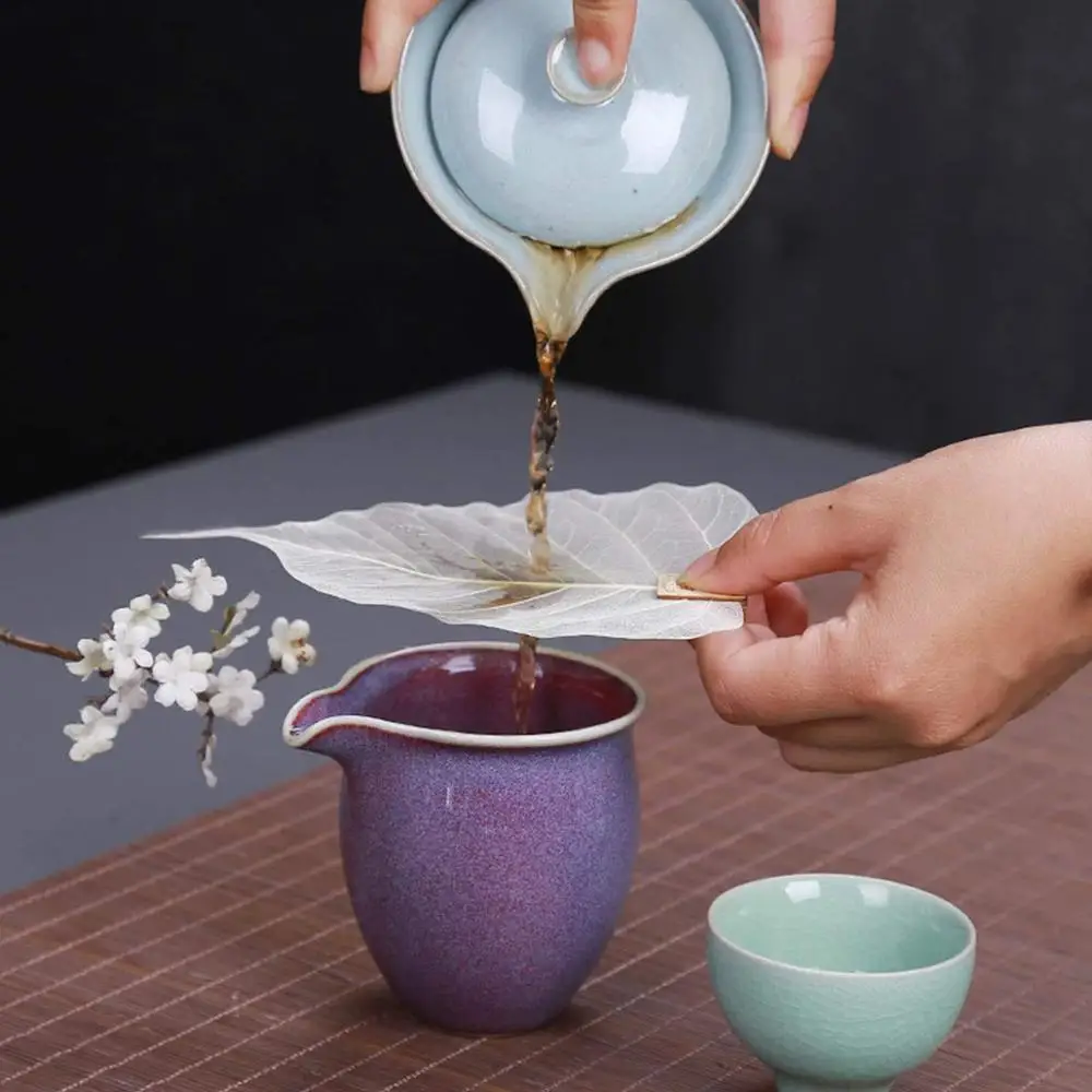 

10pcs/set Bodhi Leaf Tea Filter Mesh Tea Infuser Reusable Strainer Loose Spice Filter Creative Net Kongfu Tea Accessory