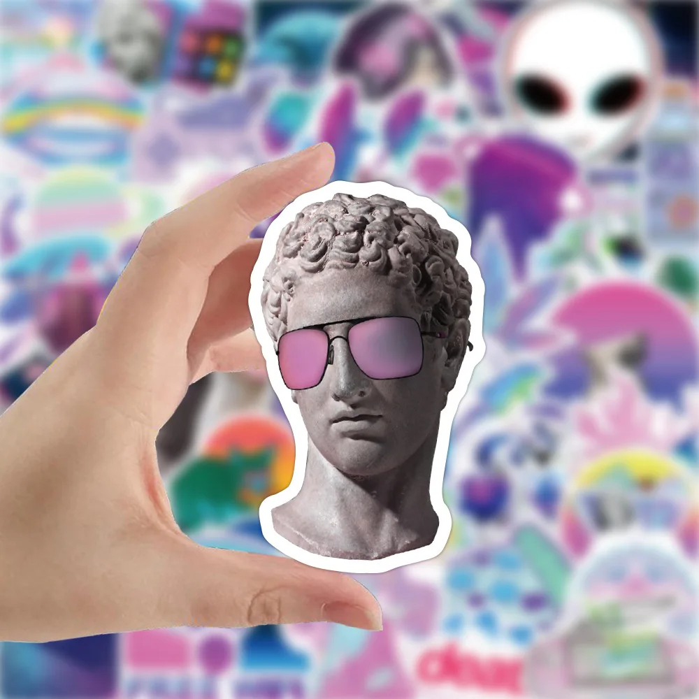 10/30/50 sztuk Art Style Vaporwave naklejki Graffiti Skateboard lodówka Laptop bagaż motocyklowy DIY fajna naklejka naklejki zabawki dla dzieci