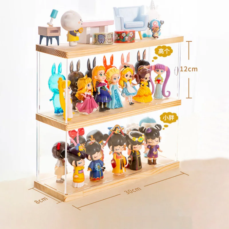 Imagem -05 - Toy Model Display Stand para Segurando Boneca Acessórios de Mão Figura Display Case Stand Handle Organizer Shelf Box Maquiagem Decoração