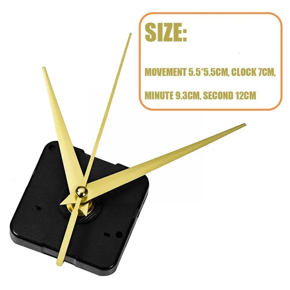 1 Set Hanging DIY Quartz Watch Silent Wall Clock Movement Quartz Repair Movement Clock Mechanism Parts With Needles